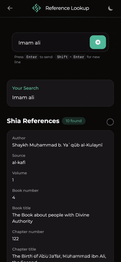 References Lookup demo